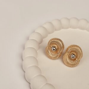 Brinco 2 Acess Encontro Trab Vazado P + Meia Esfera