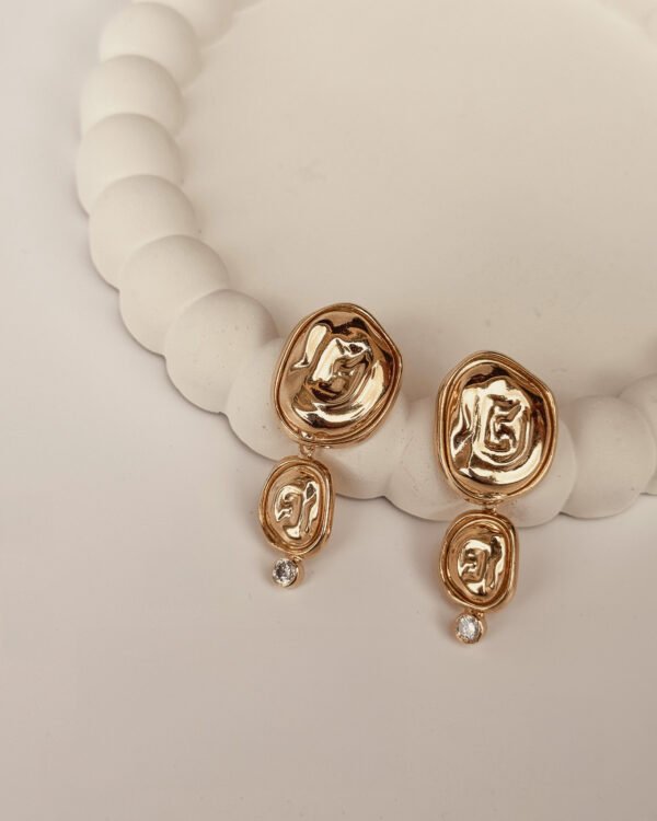 Brinco Acess Orgânico Metal G + Acess Orgânico Metal P + Zirc - Imagem 2
