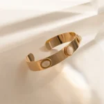 Bracelete Com 3 Pedras Resinadas