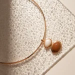Choker Aro Com Pingente De Resina