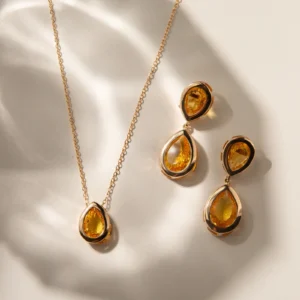 Conjunto De Pedras Gota Na Cravação Inglesa