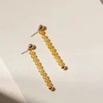 Brinco De Esfera Com Cristais