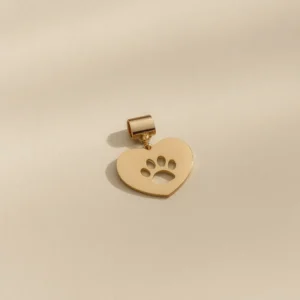 Pingente De Coração e Pata