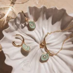 Conjunto de Pingente Resinado