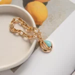 Pulseira Corrente De Búzios Esmaltado