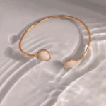 Bracelete Encontro Com Resina Texturizada