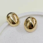 Brinco Meia Chapa Oval