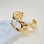 Bracelete Chapa M Martelada