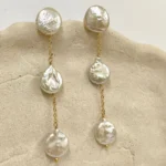 Brinco De Contente Com Pérolas Barrocas