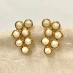 Brinco De Mini Pedras Resinadas