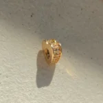 Pingentes Espaçador de Coração Com Zircônia