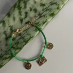 Pulseira Fio de Seda com Pingentes Brasilidade