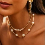 Conjunto De Colares E Brinco com Pérolas