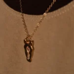 Colar Ouro Com Pingente de Cavalo