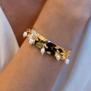 Bracelete Ouro com Perolas