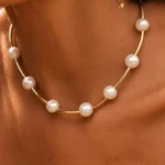 Colar Ouro Com Pérolas