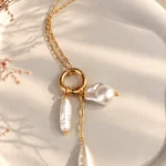 Colar ouro com Pérolas