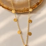 Colar Personalizado com Inicial, Corrente de Esferinhas